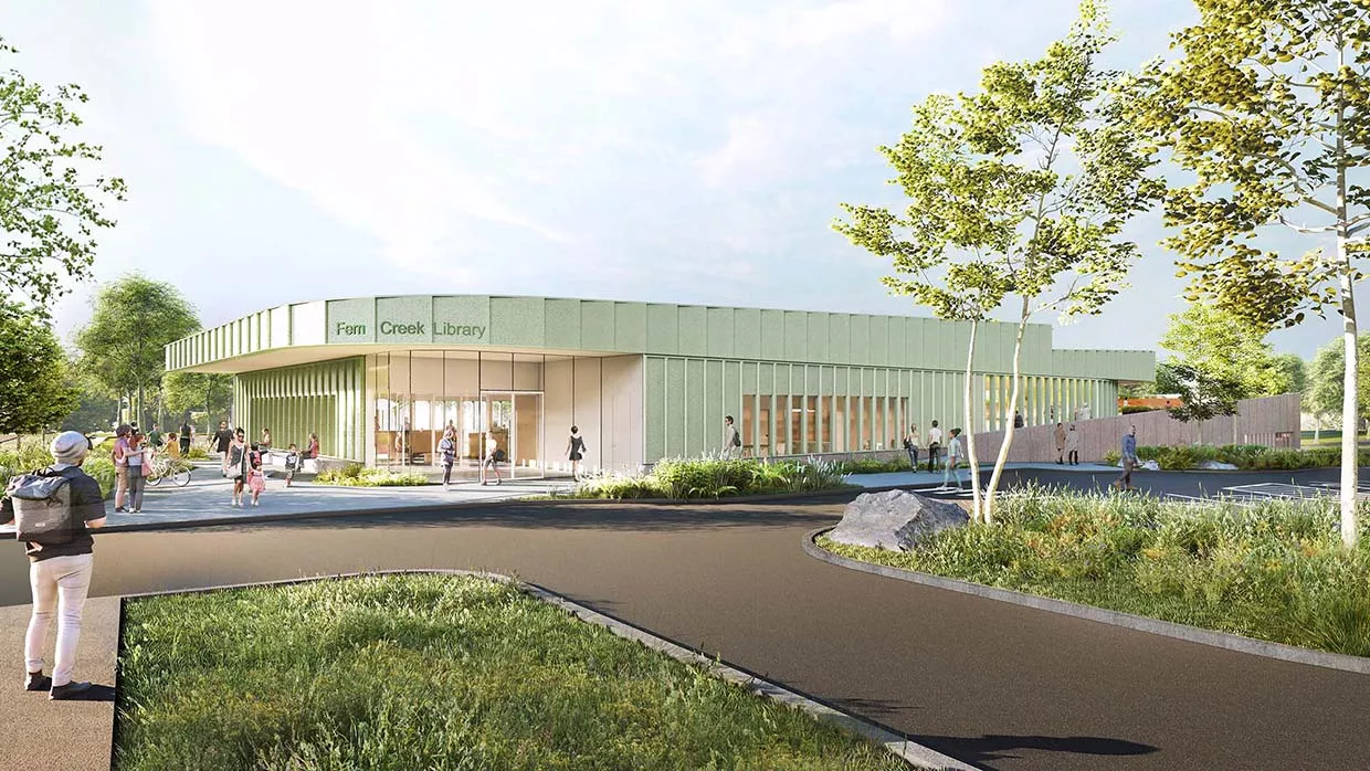 Outside view rendering from Bardstown Road