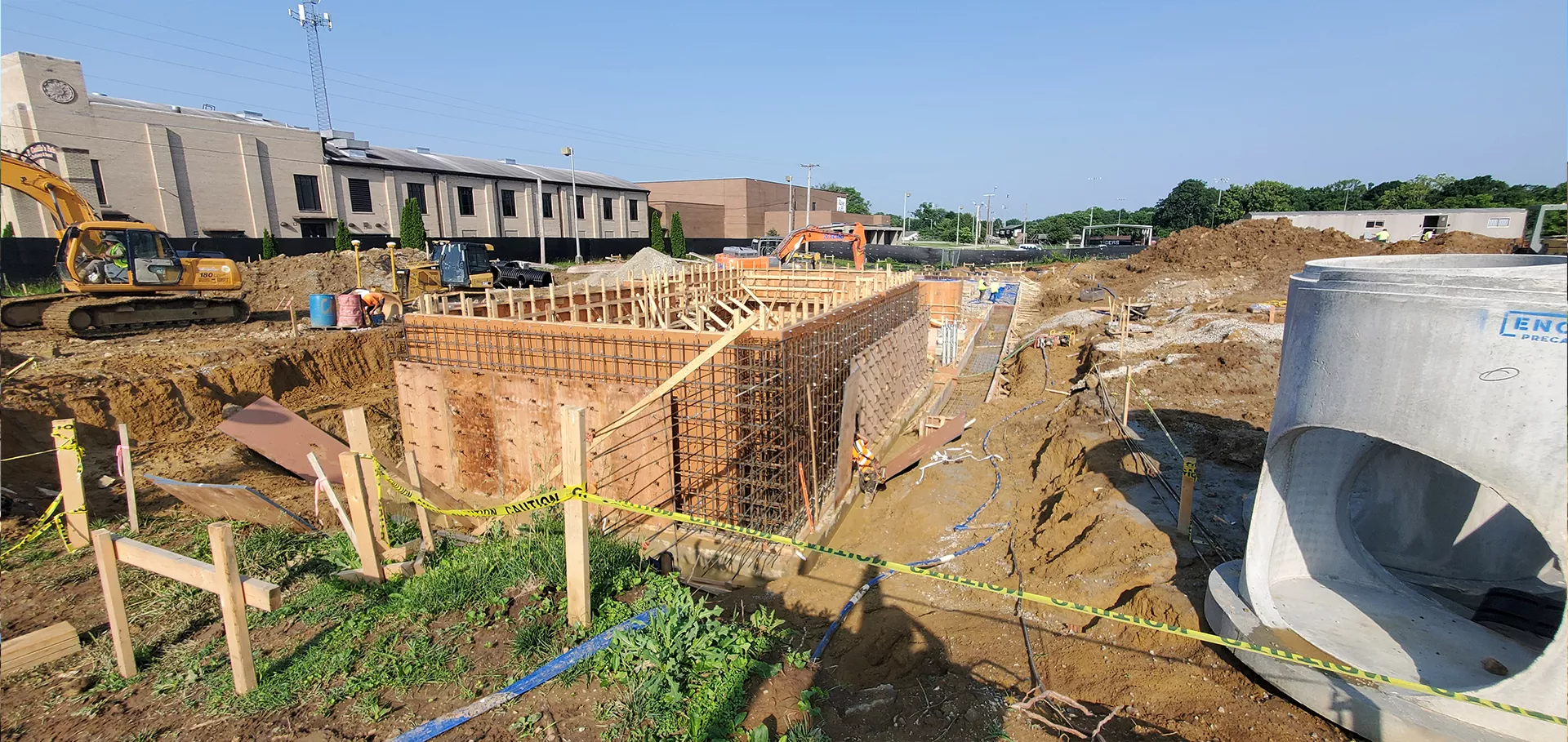 External construction at Fern Creek