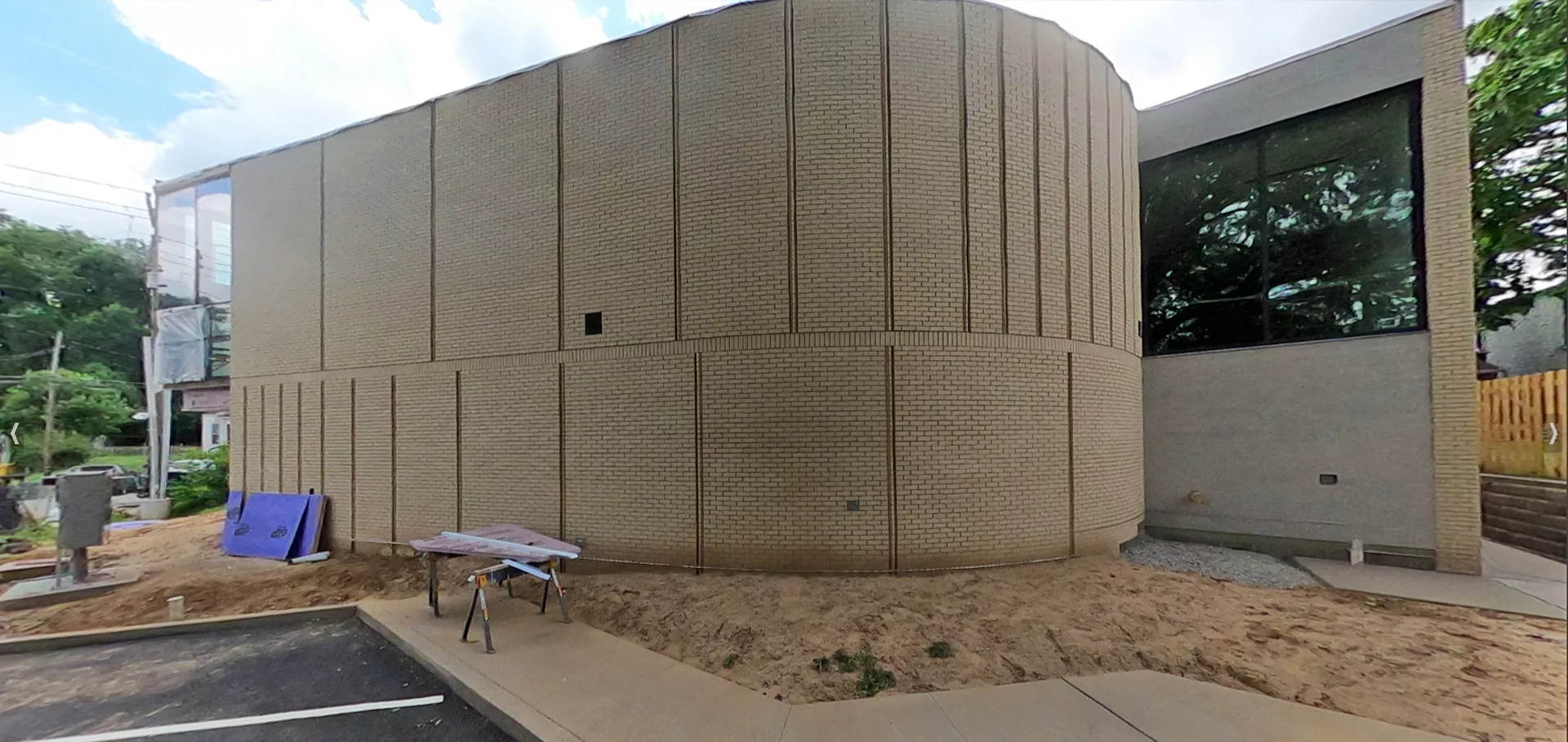 Rear view of the addition