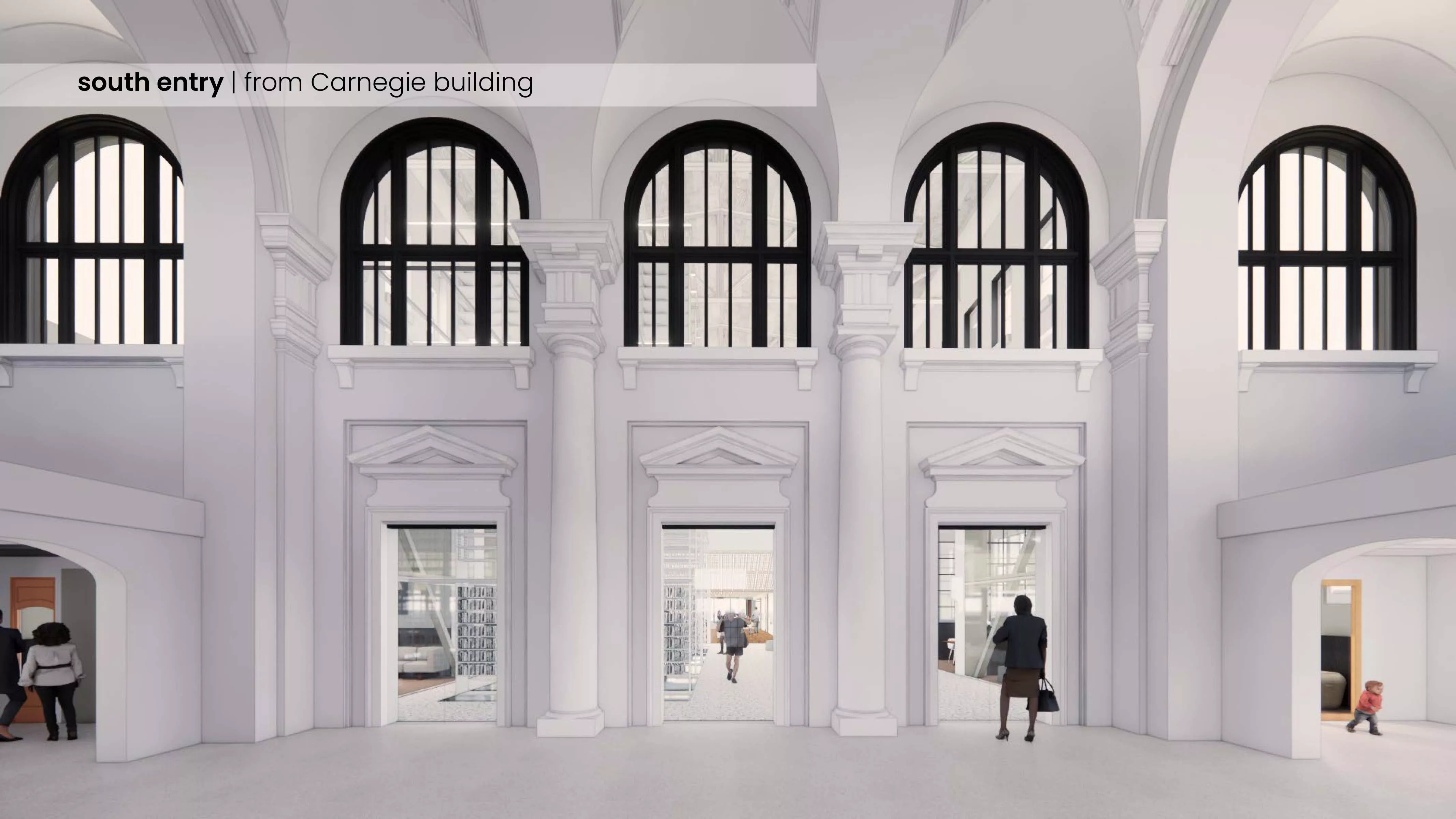 Main Library South Lobby Rendering
