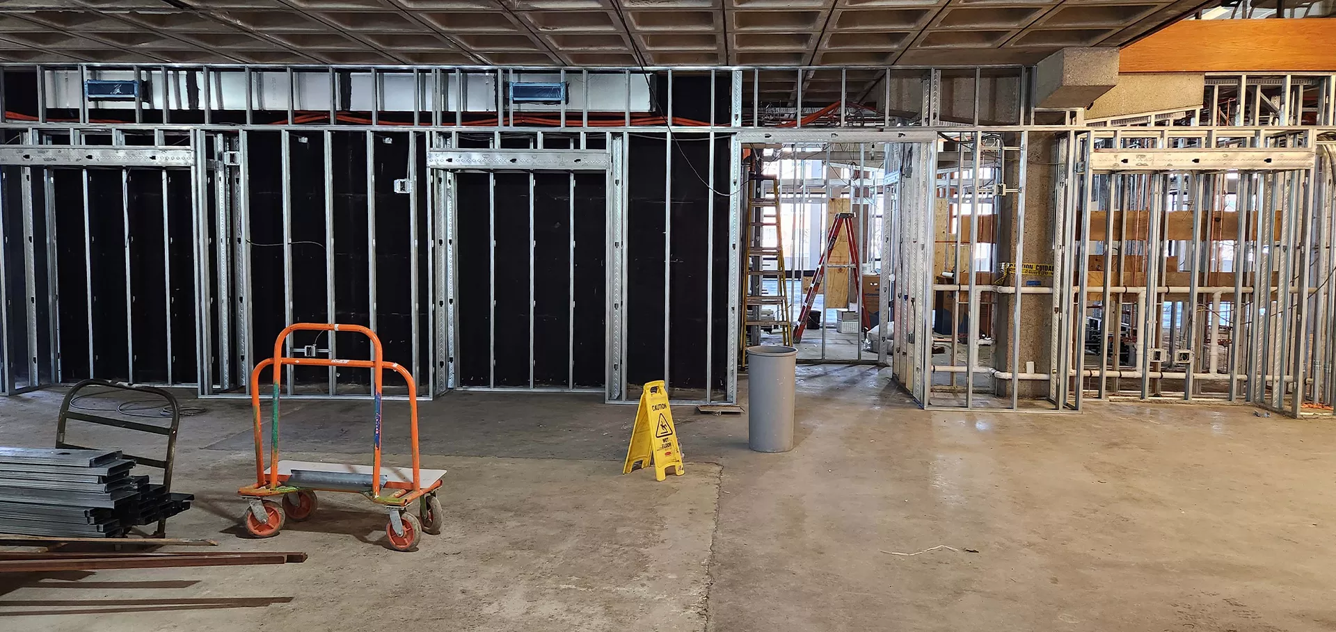 Metal framing walls 
