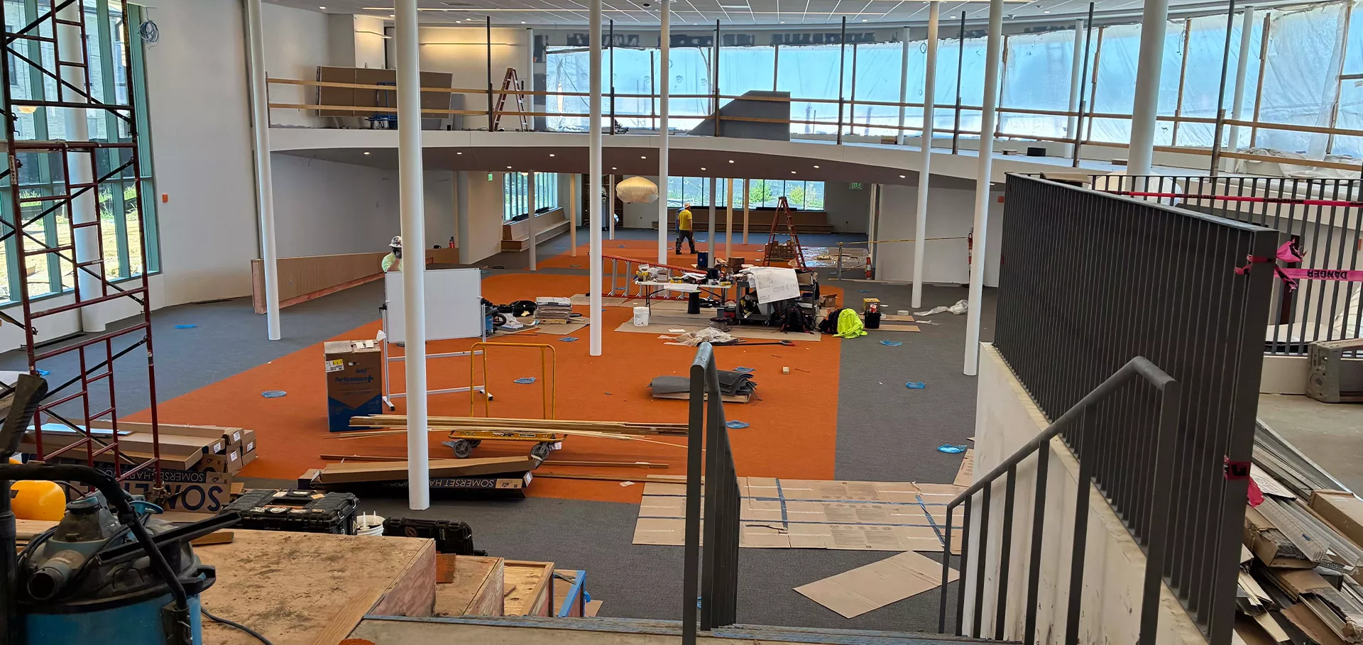 View from the upper level